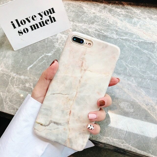 Lightly Dusted Marble iPhone Case