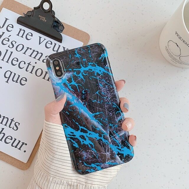 Dark Knight Marble iPhone Case