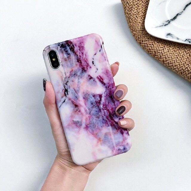 Grape Jam Marble iPhone Case