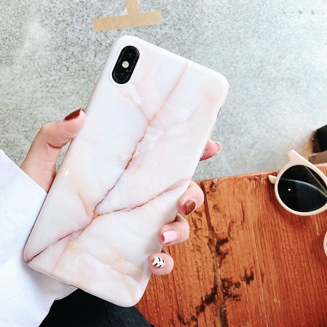 Velvet White Marble iPhone Case