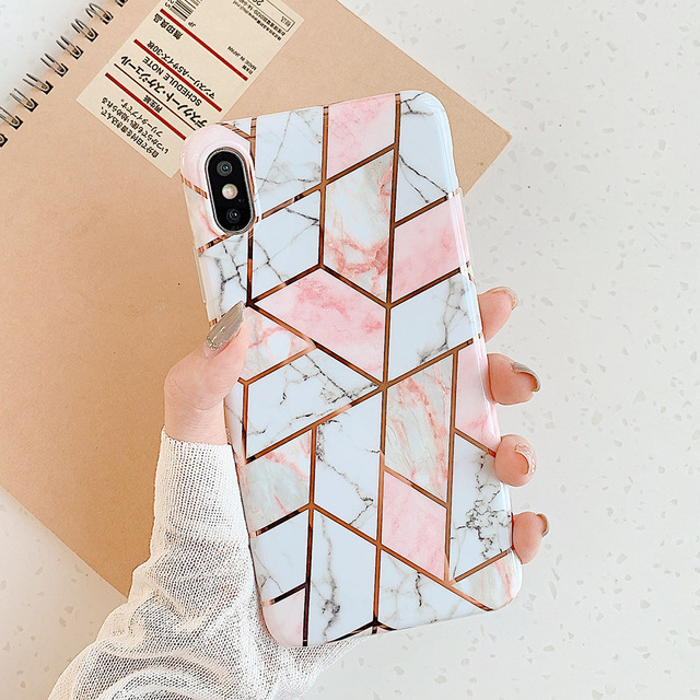 Very Lady Geo Marble iPhone Case