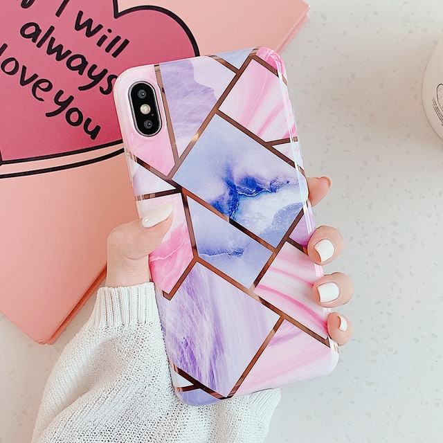 Quiet Storm Geo Marble iPhone Case