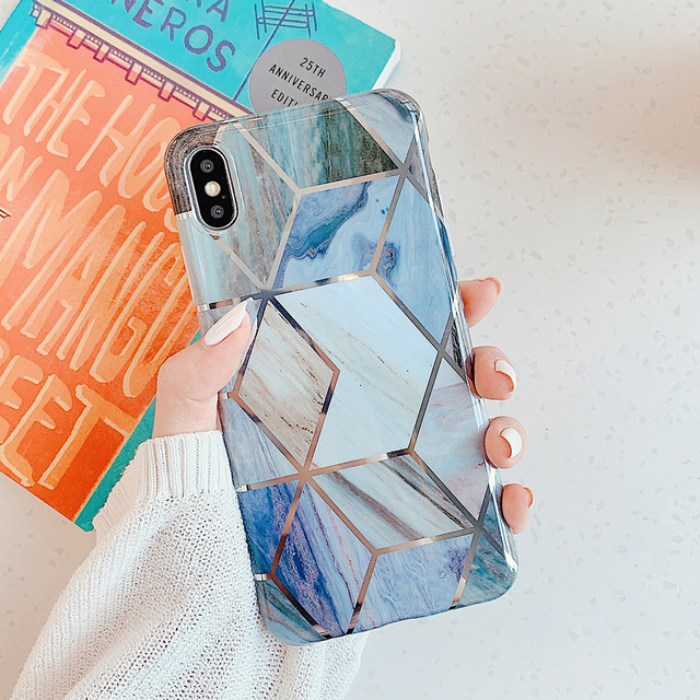 Glacier Geo Marble iPhone Case